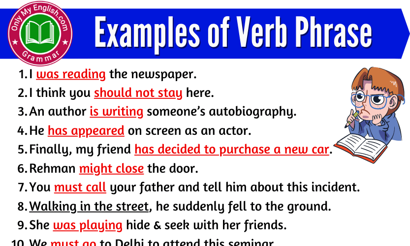 What Is Verb Phrase And Some Examples
