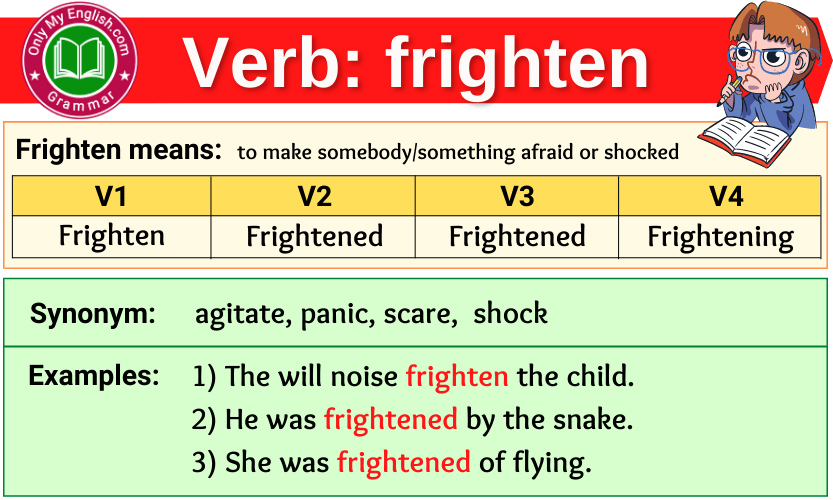 Sample Sentence For The Word Frighten