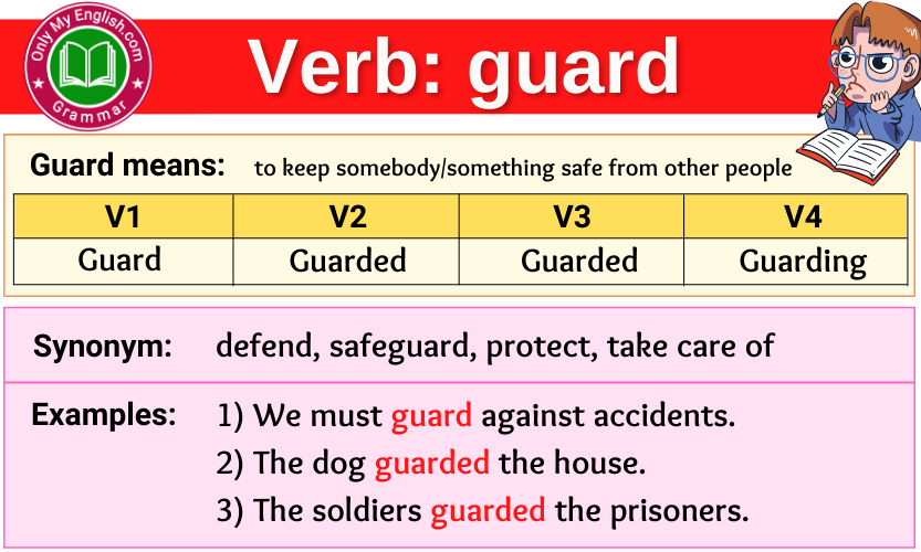 guard verb forms v1 v2 v3 past tense and past participle-min