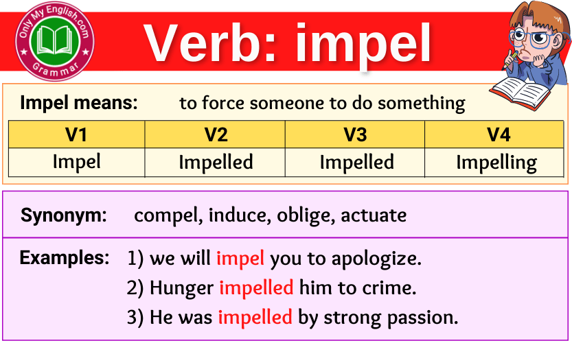 impel verb forms v1 v2 v3 past tense and past participle-min
