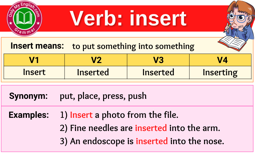 insert verb forms v1 v2 v3 past tense and past participle-min