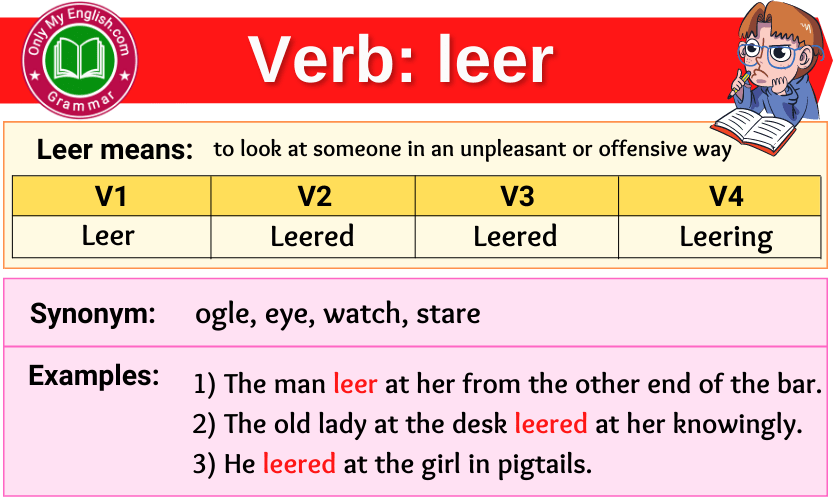 Leer Verb Forms - Past Tense, Past Participle & V1V2V3 » Onlymyenglish.com