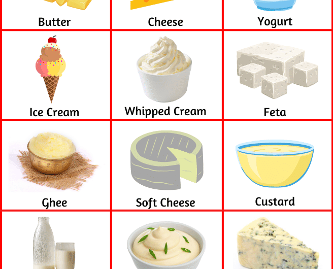 Dairy Products – List of Dairy/Milk Products Name in English