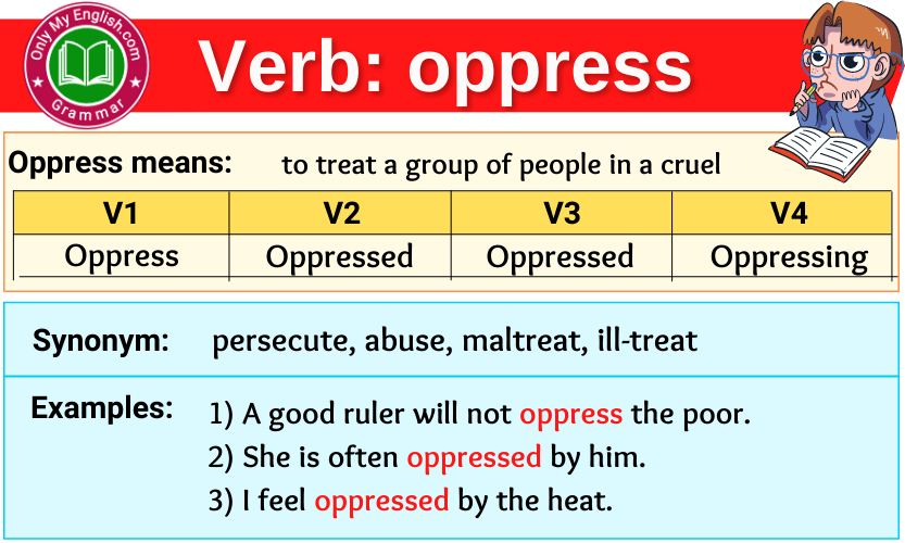 oppress-verb-forms-past-tense-past-participle-v1v2v3