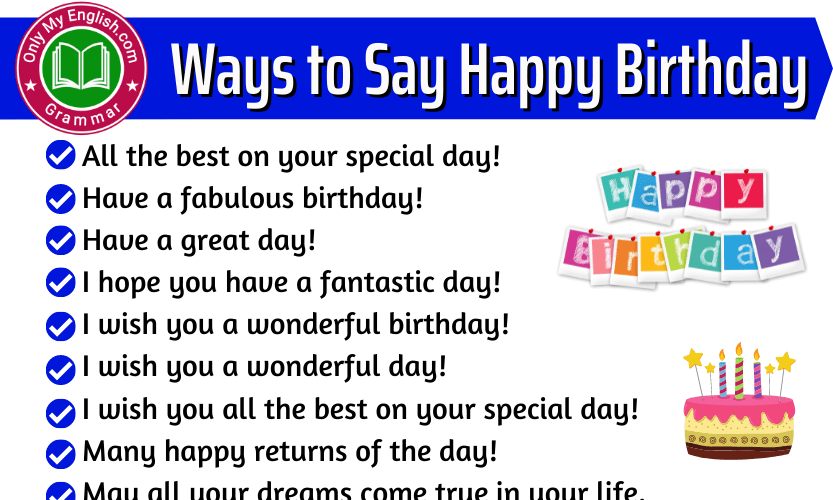 How To Say Happy Birthday In Other Words