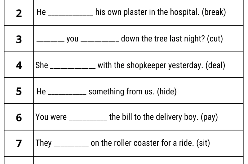 Past Continuous Tense Exercises with Answers