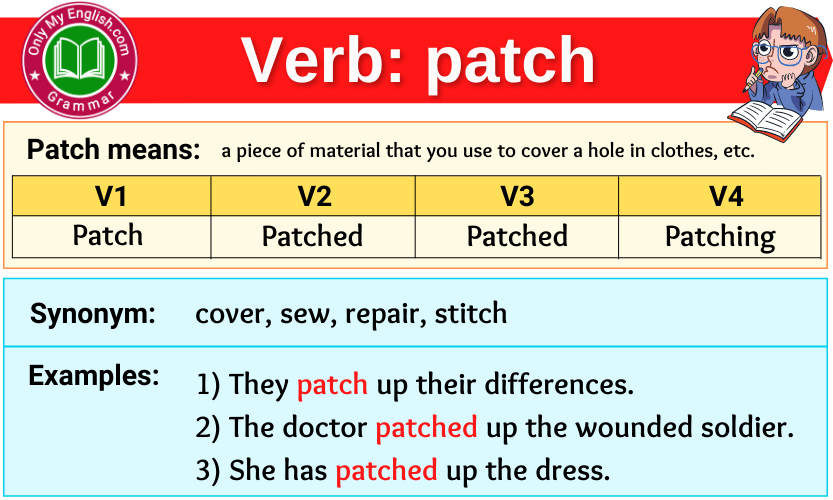 Patch Verb Forms – Past Tense, Past Participle & V1V2V3