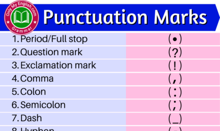 punctuation marks in english