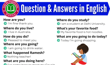 question and answers in english