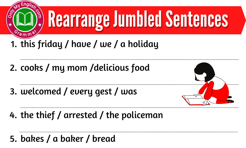 Jumbled Sentences Worksheets With Answers