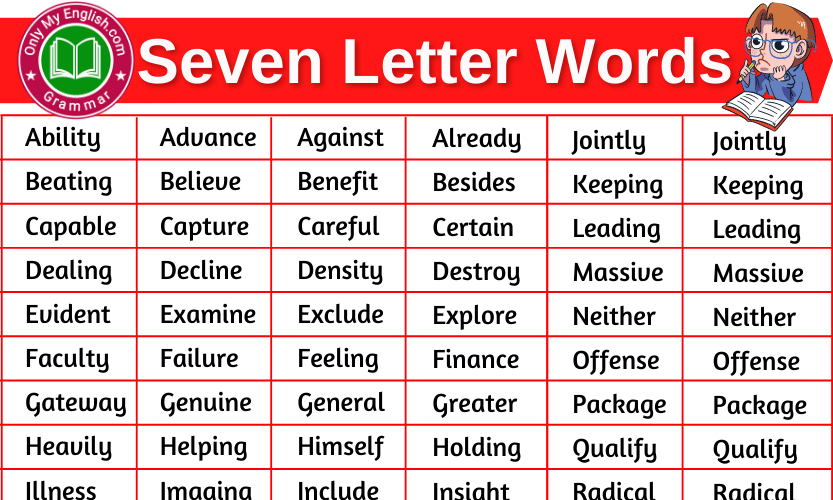 7 letter word for school assignment