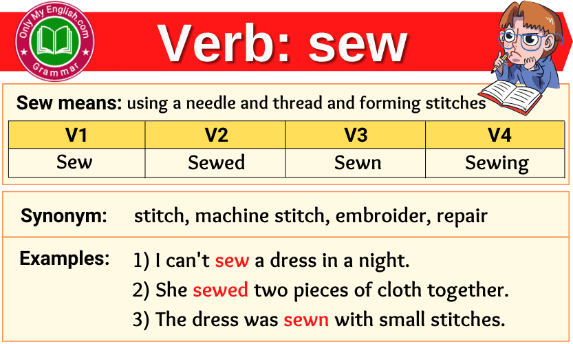 What's the Past Tense of Sew? Sewed or Sewn?