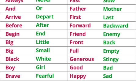 simple easy opposite words