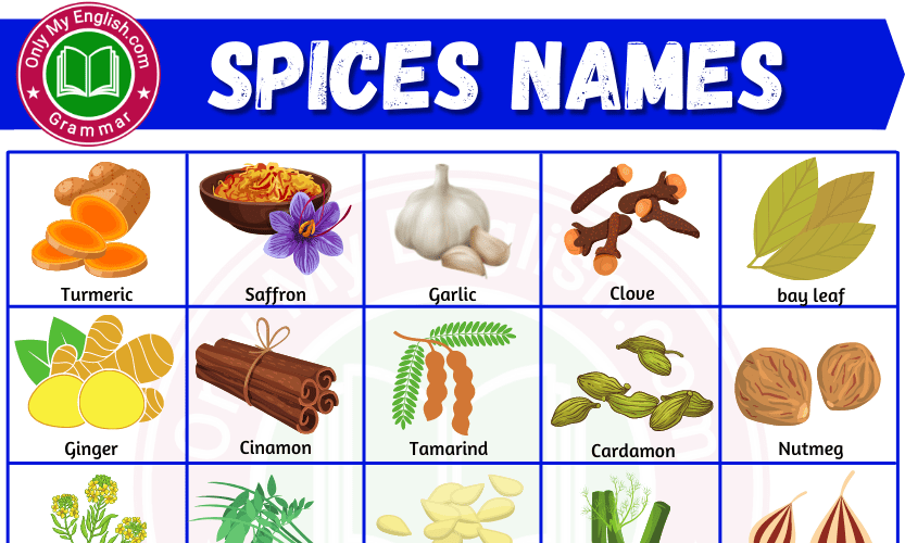 Spices Name In English