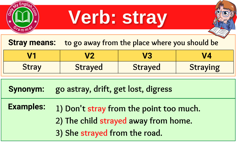 stray verb forms v1 v2 v3 past tense and past participle-min