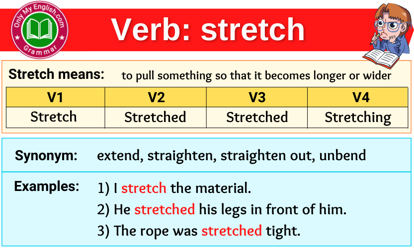 stretch-verb-forms-past-tense-past-participle-v1v2v3