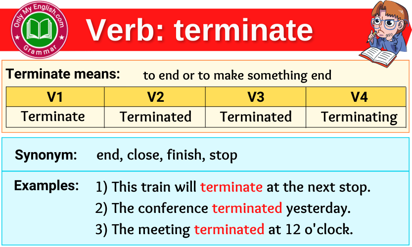 Is Terminate A Verb