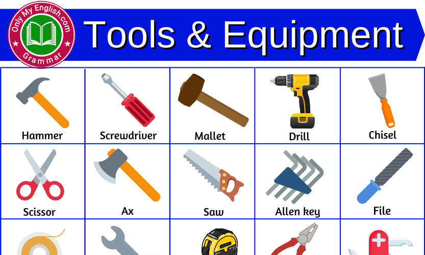 List Of Carpenter Tools And Equipment Names In English