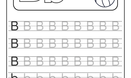tracing letter b worksheets