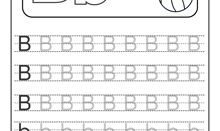 Letter B Tracing Worksheets