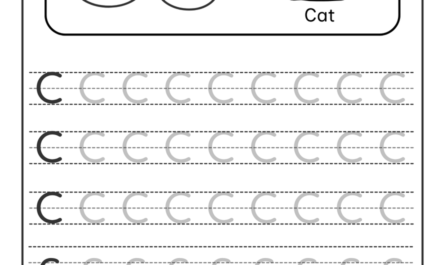 Letter C Tracing Worksheets