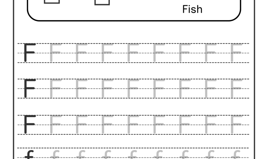 Letter F Tracing Worksheets