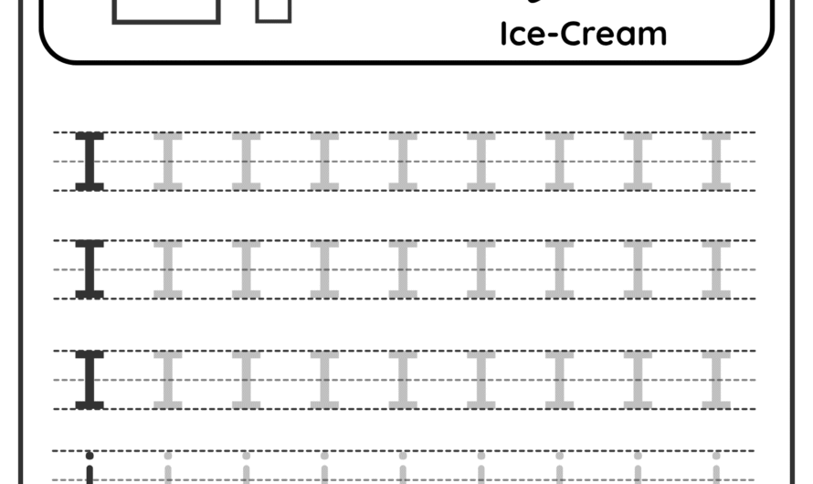 Letter I Tracing Worksheets