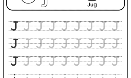 tracing letter j worksheet