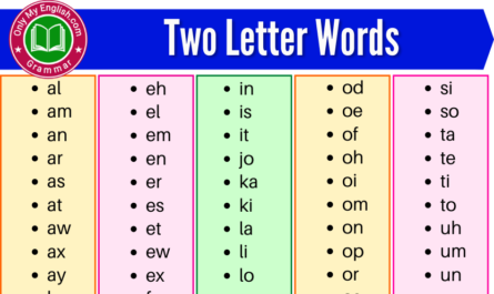 two letter words