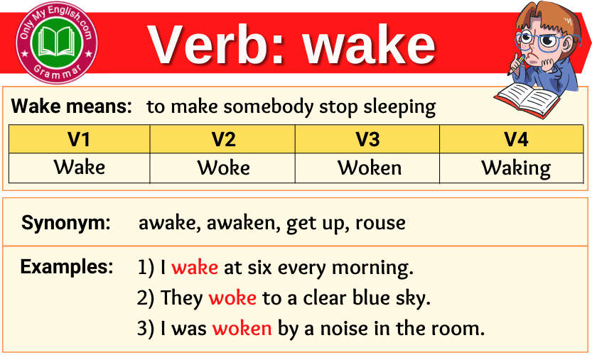 What Is The Noun Of The Verb Wake