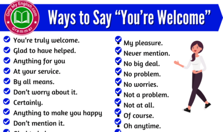 ways to say you are welcome