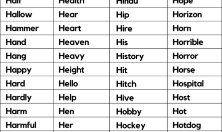 words-that-start-with-h