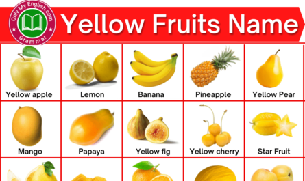 yellow fruits name with pictures